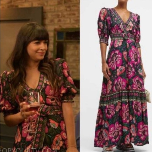 Farm Rio Flowers Garden Maxi dress